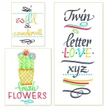 Filckészlet - Online Calli Twin Fresh szett - 5 db-os, vágott végű 3mm + ikerhegy 2mm és 1mm