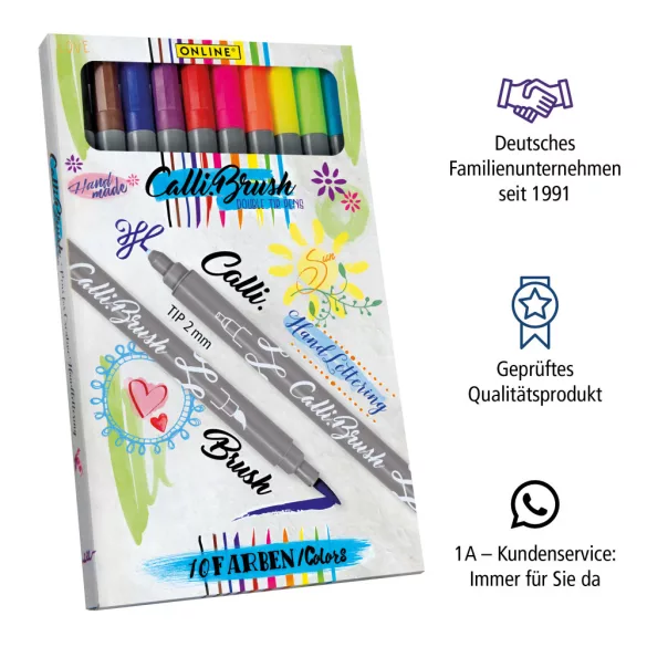 Calli.Brush Pen Double Tip 10 db-os készlet