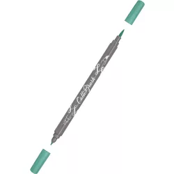   Kalligráfia toll, kétvégű marker - Online Calli.Brush Double Tip Pen Turquoise