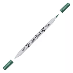   Kalligráfia toll, kétvégű marker - Online Calli.TWIN Double Tip Pen Metallic Green