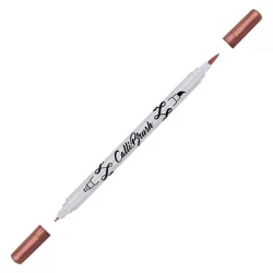   Kalligráfia toll, kétvégű marker - Online Calli.TWIN Double Tip Pen Metallic Red