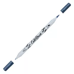   Kalligráfia toll, kétvégű marker - Online Calli.TWIN Double Tip Pen Metallic Blue
