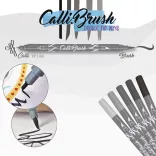 Filckészlet - ONLINE Calli Brush Double Tip Pens - 5 db-os, kétvégű, szürke színek
