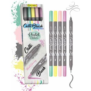 Calli.Brush Pens Double Tip in Roll Pouch