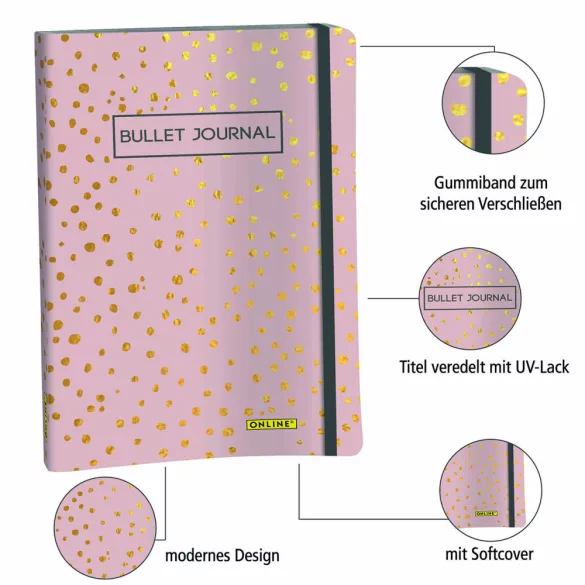 Bullet Journal Spotlights Rose A5