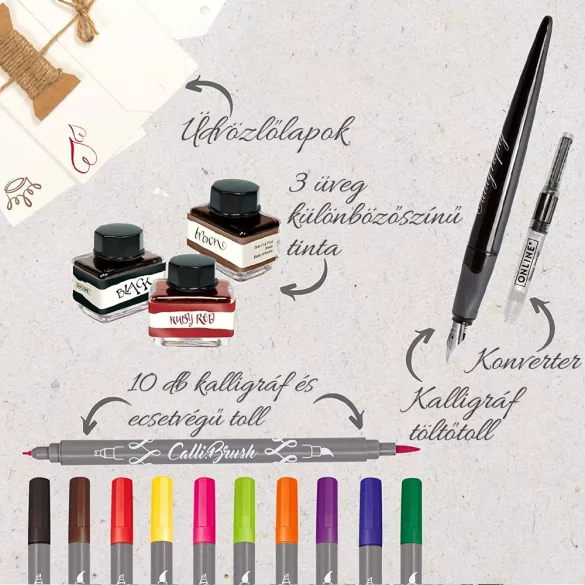 Calligraphy set - Online Calligraphy Master Text Art Set in Bamboo Box