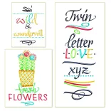 Filckészlet - ONLINE Calli Twin Double Tip Pens - 5 db-os, kétvégű, tavaszi színek