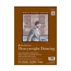   Rajztömb - Strathmore 400 Drawing Pad -  163 gr, krém színű, 24 lapos A4, spirálkötéses