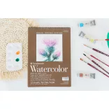 Akvarelltömb - Strathmore 400 Watercolor Pad - 300 gr, 12 lapos, 23x31 cm, spirálkötéses