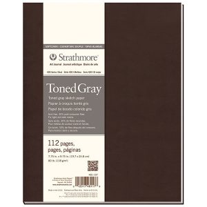 Vázlatfüzet - Strathmore 400 Toned Gray Art Journal - Szürke, 118 gr, 56 lapos, 14x20 cm