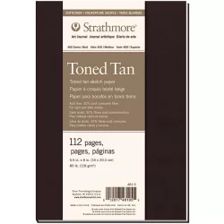   Vázlatfüzet - Strathmore 400 Toned Tan Art Journal - Bézs, 118 gr, 56 lapos, 14x20 cm