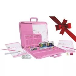   PINK Művész Portfólió készlet akril- és akvarellfestékkel