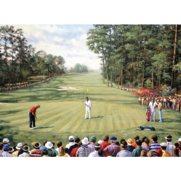 Kifestő készlet számokkal, ecsettel, felnőtteknek - 30x40 cm - Amerikai golfpálya