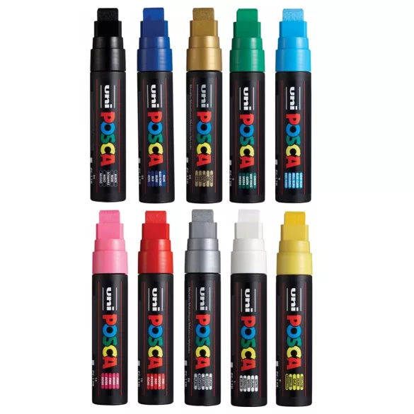 Acrylic felt - Uni Posca Chisel Tip - 15mm - Gold