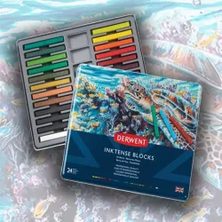 Derwent Inktense Blocks, Set of 24