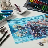 Akvarellkréta - Derwent Inktense Blocks tinta-kréta - 72db