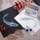 Akvarellfesték készlet - Derwent Graphitint Paint készlet 12