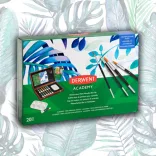 Akvarellfesték készlet Fadobozban - Derwent Academy Watercolor Wooden Box Set 20