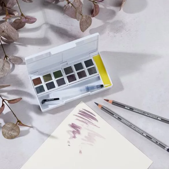 Akvarellfesték készlet - Derwent Graphitint Paint készlet 12