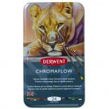 Derwent Chromaflow Pencil Set in Tin - 24pcs