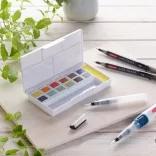 Derwent Line and Wash Paint Pan Set 12+5