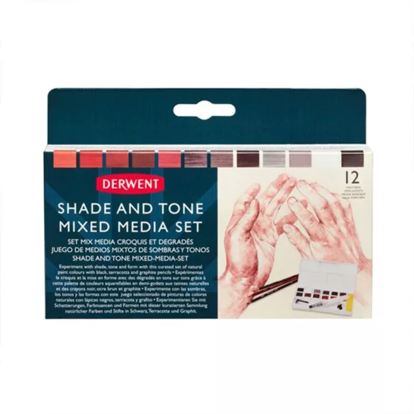 Derwent Shade and Tone Mixed Media Set12+6
