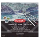 Grafitceruza készlet - Derwent Graphitint – Színezett, vízoldható - kiszerelés: 12db; 24db