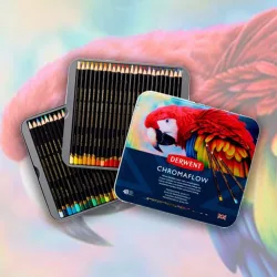 Derwent Chromaflow Pencil Set in Tin - 48pcs