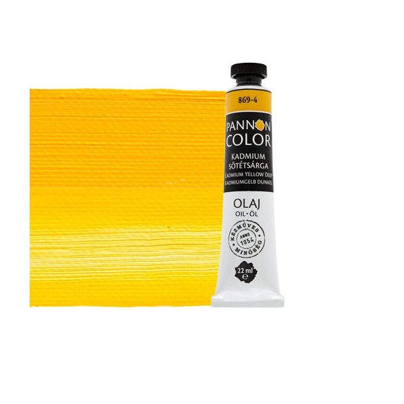 Olajfesték - Pannoncolor Művészfesték 22ml - 869-4 kadmium sötétsárga