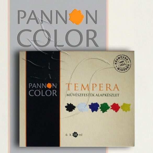 Pannoncolor Artist Tempera set - 6x18ml tube