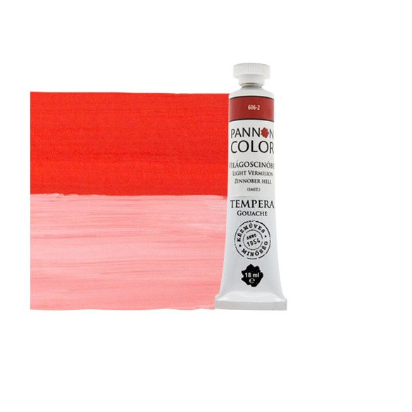Pannoncolor art gouache 606-2 light vermilion 18ml