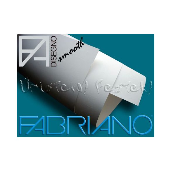 Rajzpapír - Fabriano DISEGNO SMOOTH - sima, grafikához - fehér - 48x66cm; 110gr
