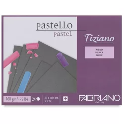 Pastel Pad Fabriano Tiziano Nero - BLACK