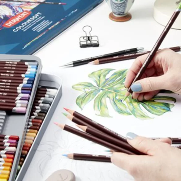 Color Pencil Set - Derwent Coloursoft Pencils 36 Tin