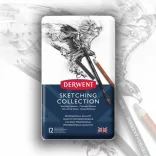 Ceruzakészlet, Derwent Sketching Collection - Skiccválogatás fémdobozban - 12db