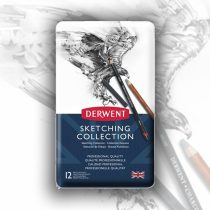  Ceruzakészlet, Derwent Sketching Collection - Skiccválogatás fémdobozban - 12db