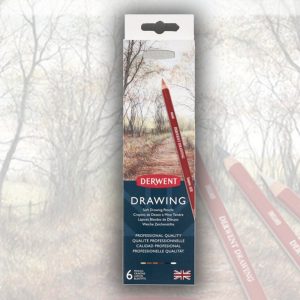 Color Pencil Set - Derwent Drawing Pencils 6 Tin