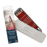 Color Pencil Set - Derwent Drawing Pencils 6 Tin