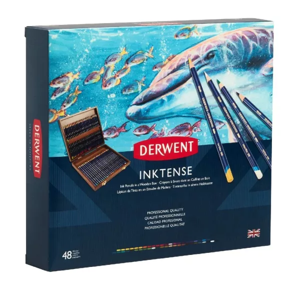 Ceruzakészlet - Derwent Inktense tintaceruza – kiszerelések: 12db, 24db; 72db