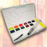 Derwent Inktense Paint Pan Travel Set Palette #02 12pcs