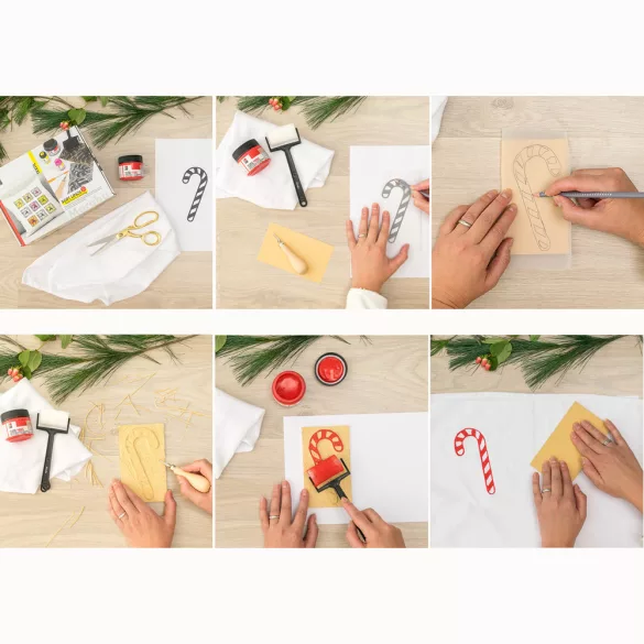 Marabu Soft Linol Print & Colouring Set