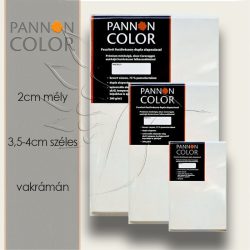   Festővászon - Pannoncolor Alapozott, Feszített, 10x20cm-es 2cm mély, 3,3cm széles vakrámán