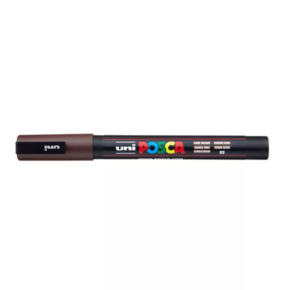 Acrylic felt - Uni Posca acrylic felt - 0,9-1,3 mm - Dark Brown