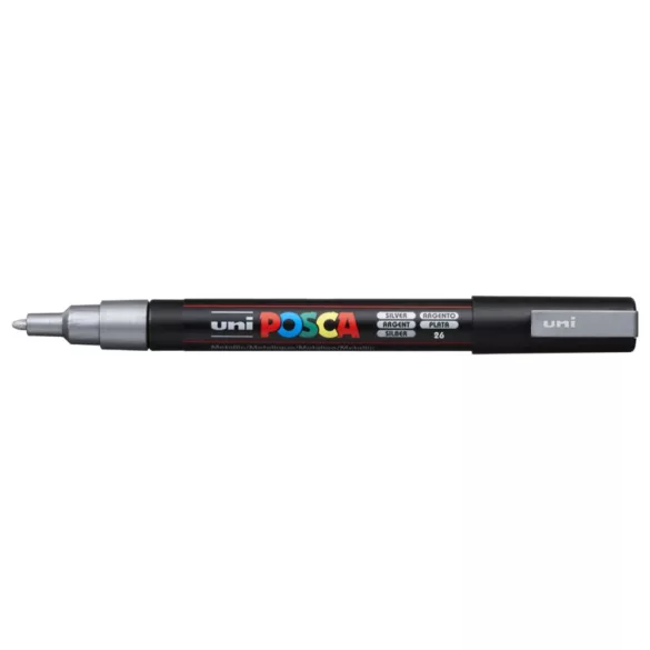 Acrylic felt - Uni Posca acrylic felt - 0,9-1,3 mm - Silver