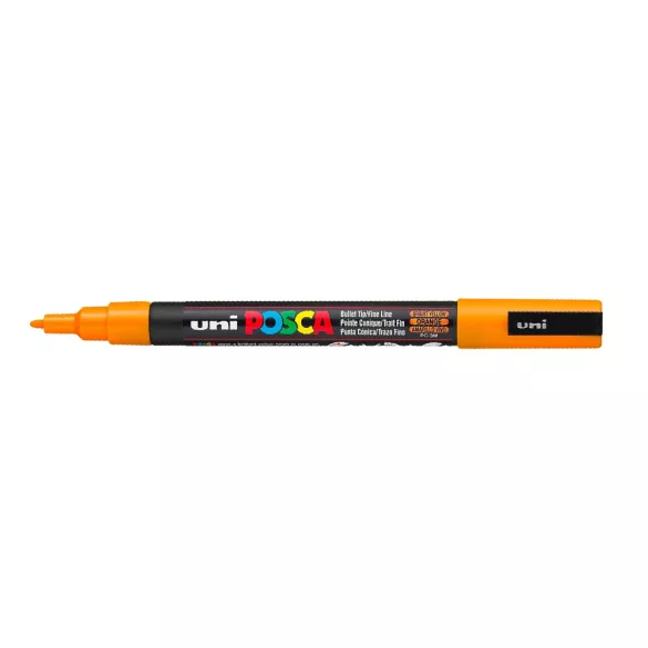 Acrylic felt - Uni Posca acrylic felt - 0,9-1,3 mm - Bright Yellow