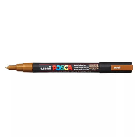 Acrylic felt - Uni Posca acrylic felt - 0,9-1,3 mm - Bronze