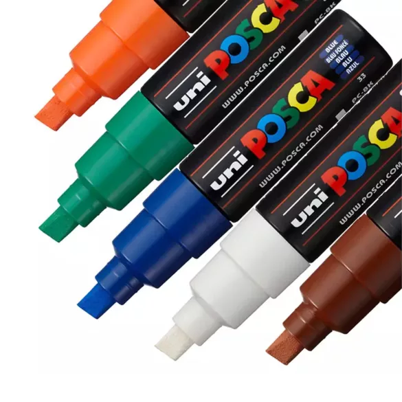 Acrylic felt - Uni Posca Chisel Tip - 8mm - Yellow