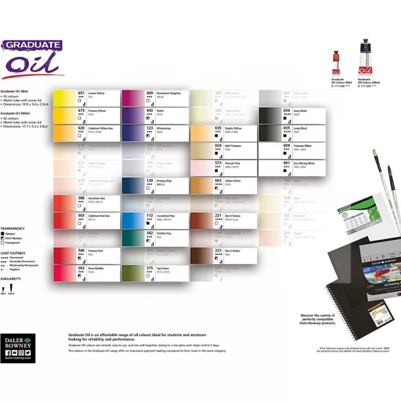 Oil Colour Set - Daler-Rowney Graduate Oil Set 24x22ml
