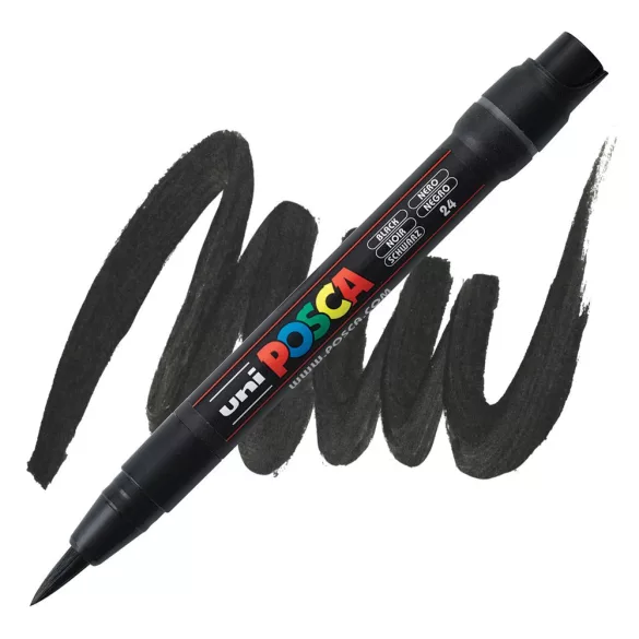 Acrylic felt - Uni Posca Brush Pen - White