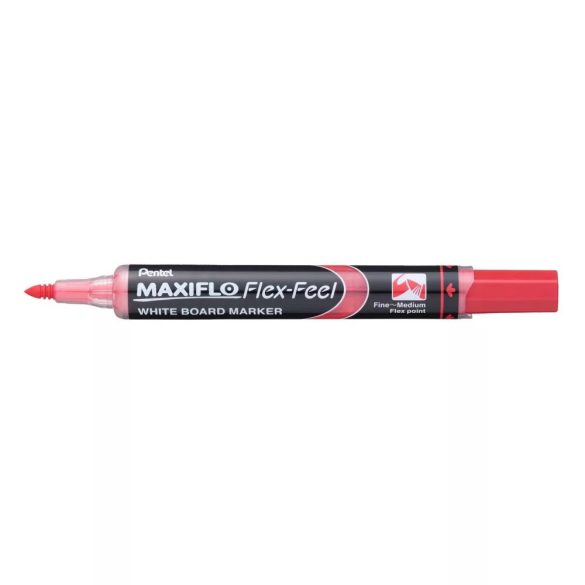 Pentel Maxiflo Flex Feel hajlékonyhegyű táblamarker 1-5 mm - piros 